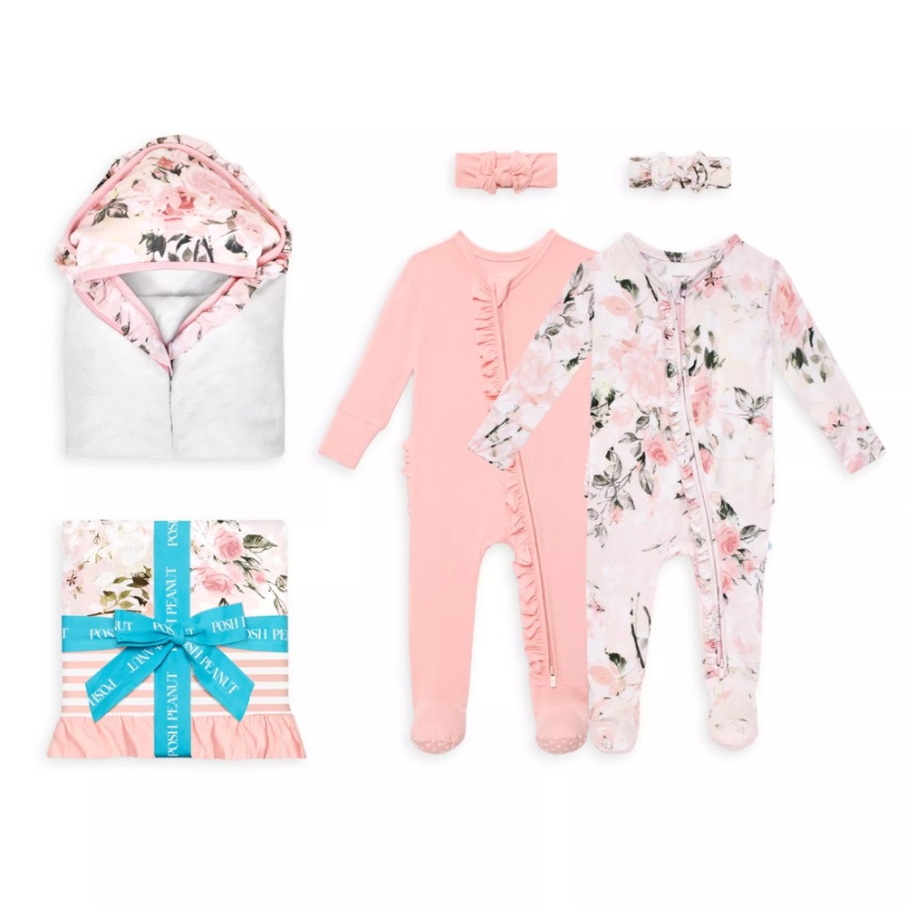 Posh peanut vintage rose 6 piece luxe gift box set